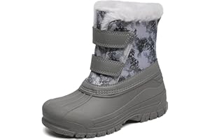 shoeslocker Girls Boys Waterproof Winter Snow Boots with Faux Fur Lining