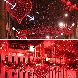 JMEXSUSS 2 Pack Red Solar Christmas Lights, Total