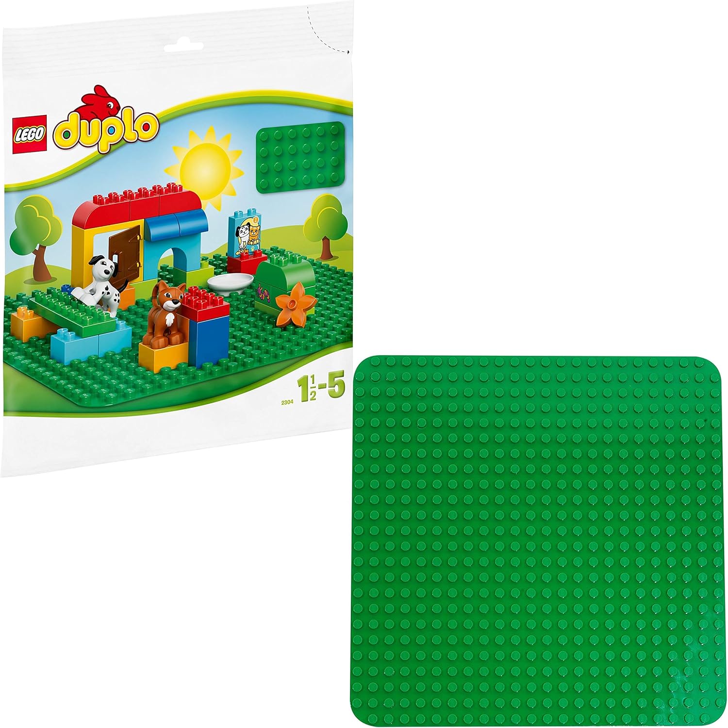 Amazon レゴ Lego デュプロ 基礎板 緑 2304 ブロック おもちゃ