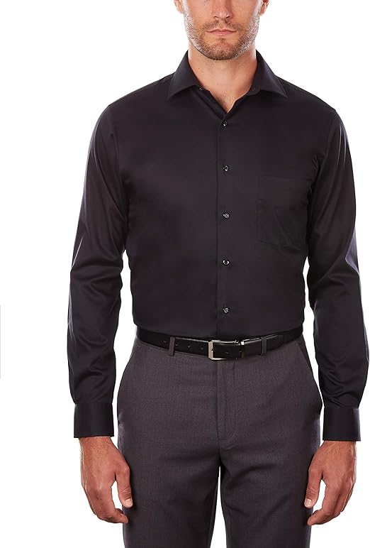 van heusen men's dress shirt slim fit flex collar stretch solid