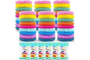 BUGGYBANDS 54 Pack Mosquito Repellent Bracelets, DEET-Free Insect & Bug Repellent Wrist Bands with 60 Pack Smile Mosquito Patches for Kids & Adults Outdoor Camping Fishing Traveling