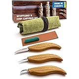 BeaverCraft S15 Whittling Wood Carving Kit - Wood Carving Tools Set - Chip Carving Knife Kit - Whittling Knife Set Whittling 