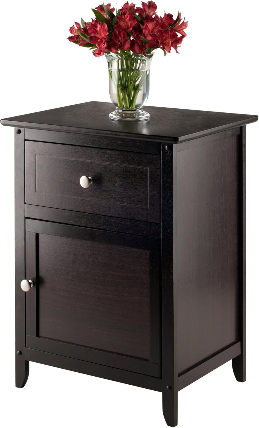 Winsome Eugene Accent Table, 18.9 inches, Espresso: Furniture & Decor