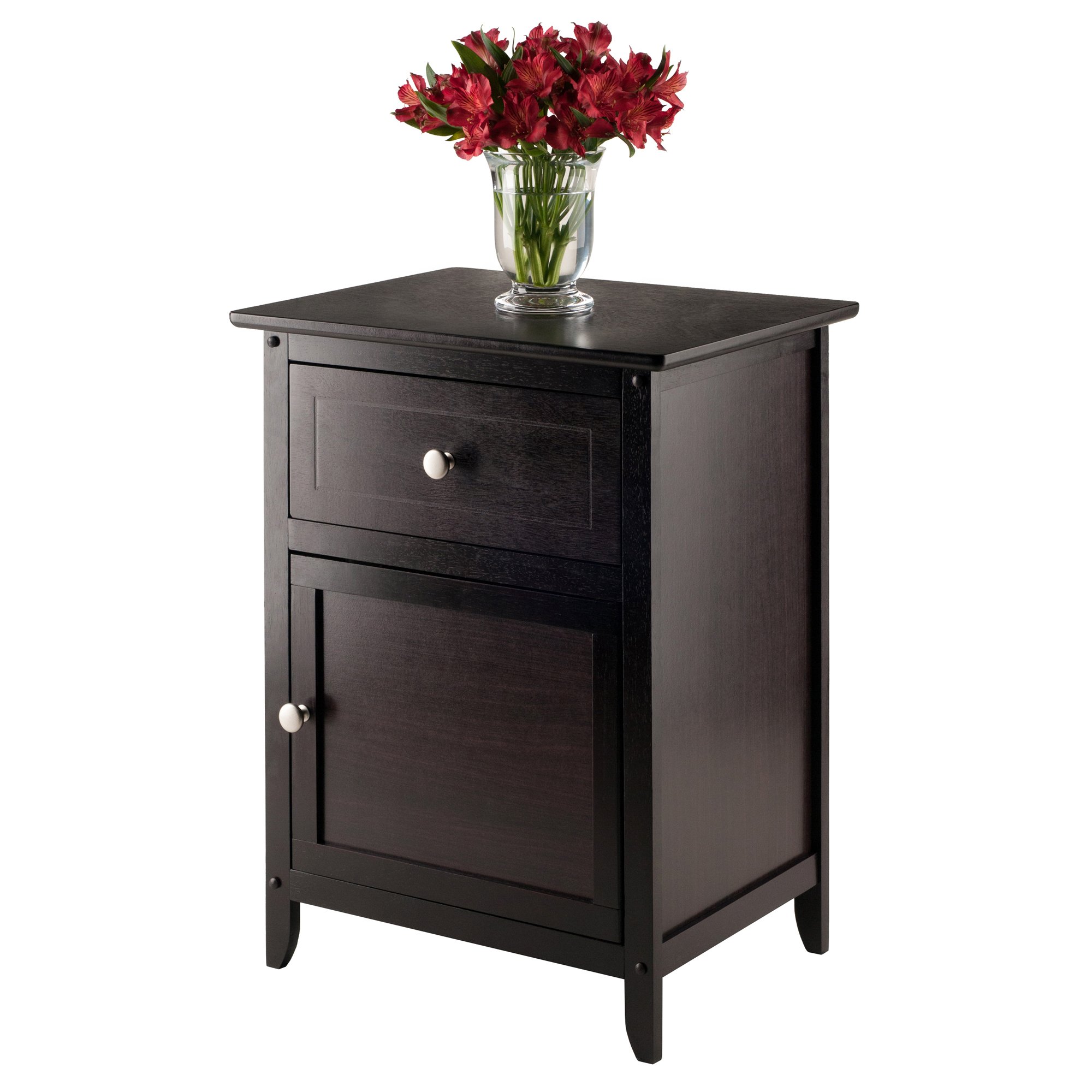 Winsome Eugene Accent Table, 18.9 inches, Espresso