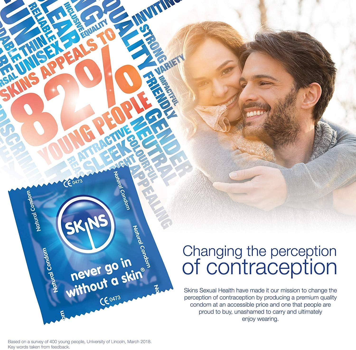 Skins Natural Condoms - Natural Latex Condoms Without The Smell, Extra Lubricated to Feel Like The Real Thing - Box of 24 - Image 3