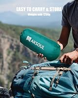 AKSOUL Camping Self-inflating Sleeping Mat 10cm Thick with Pillow Peacock Blue view 7
