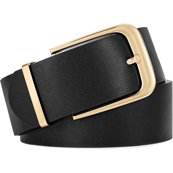WERFORU Women Wide Belt for Dresses Thick Leather Belt with  display picture 1