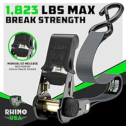 Rhino USA Ratchet Straps Tie Downs (4-Pack) - 1
