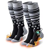 Niorasen Merino Wool Ski Socks for Men Women, Thick Knee High Thermal Winter Snowboarding Socks with Exquisite Box