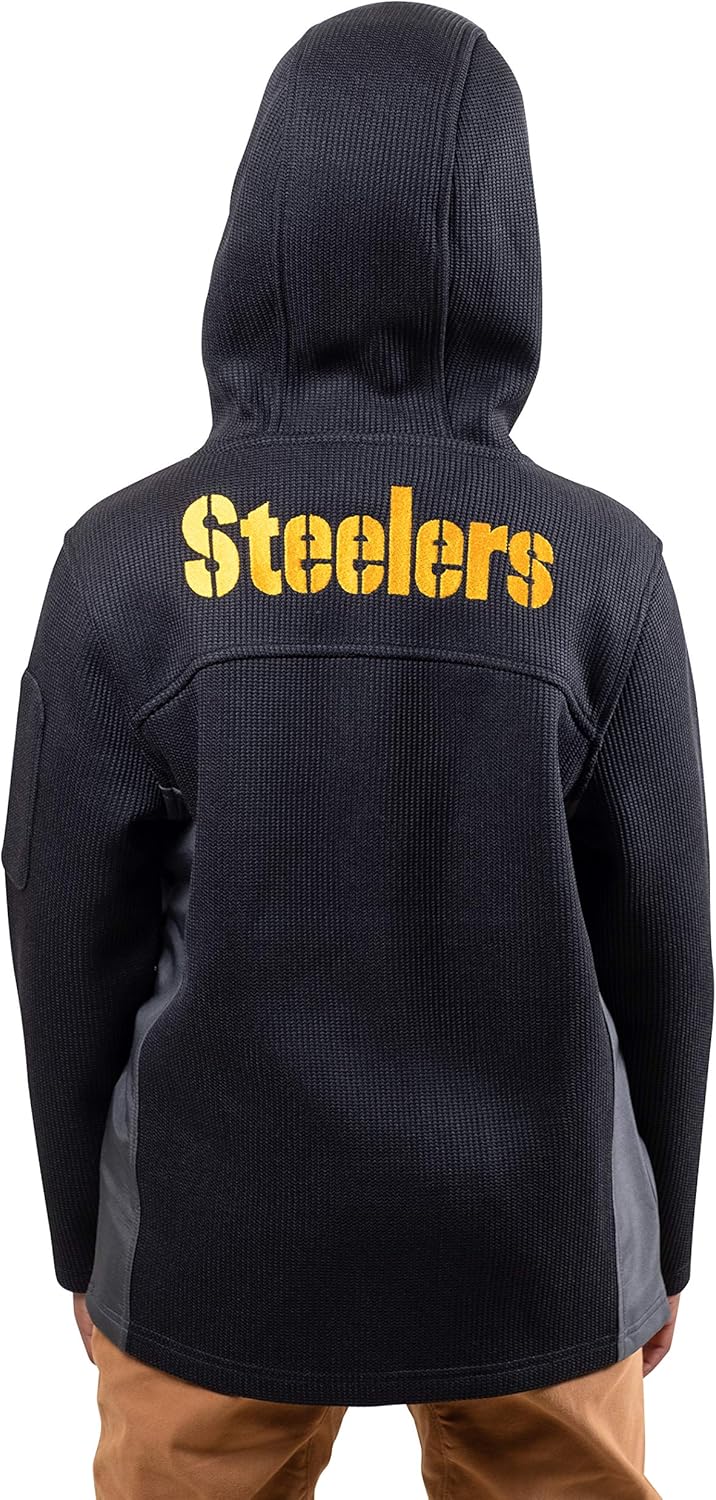 Ultra Game NFL Boys Extra Soft Fleece Quarter-Zip Pullover Hoodie Sweatshirt : Clothing