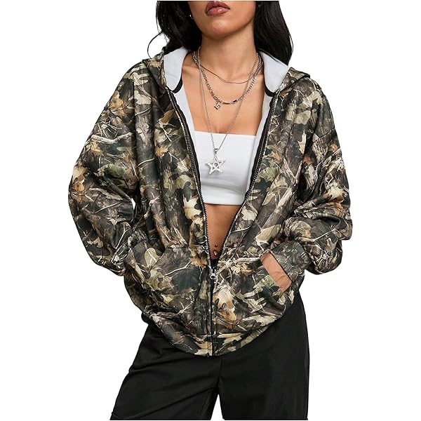 ジャケット・ブルゾン MOUN TEN. leaf camo x boa sailor hoodie leaf camo sailor hoodie | mounten