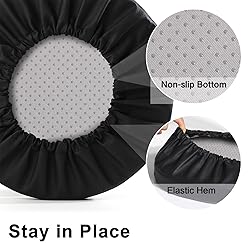 Tromlycs Round Bar Stool Seat Cushion with Elastic