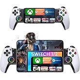 KICKDOT Wireless Phone Controller for iPhone/Android/iPad mini with Hall Joystick, LED Mobile Gaming Controller for iOS Support Xbox Cloud, Steam Link, GeForce Now, Arcade,Call of Duty, Roblox