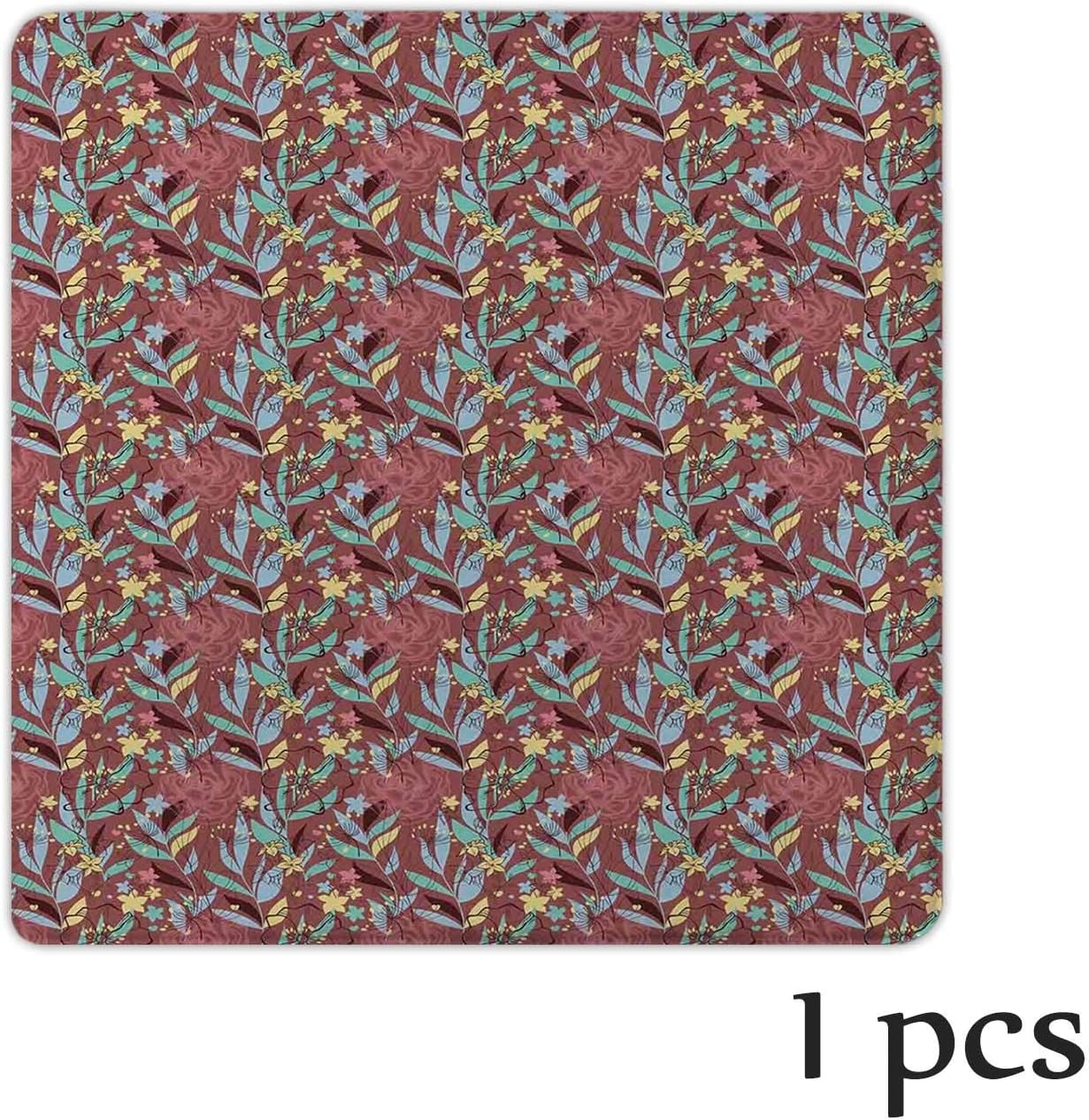 Floral,Chair Pads Purple Seat Cushion Chair Cushion