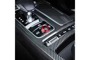 Amzcar Premium Aluminum Alloy Drive Mode Knob Cover Compatible with Kia Stinger 2018-2023 Accessories, Scratch-Proof, Weighted Feel (Red)