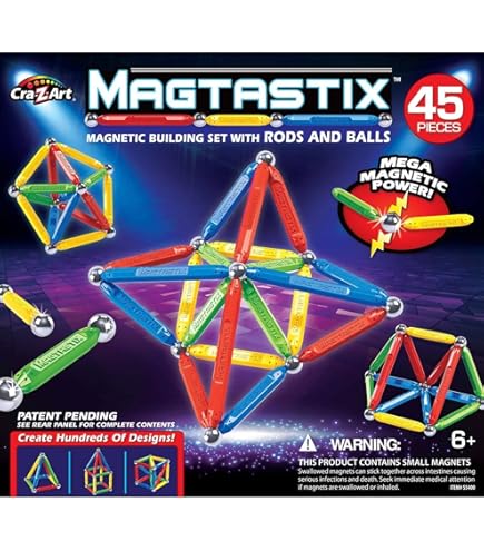 Amazon.com: Cra-Z-Art Magtastic 50 Piece Extreme Combo Magnetic