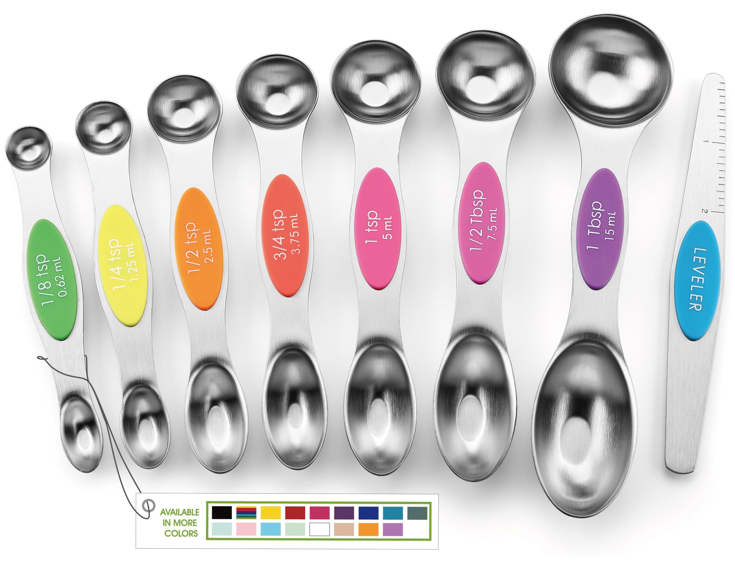 Spring Chef Magnetic Measuring Spoons Set, Dual