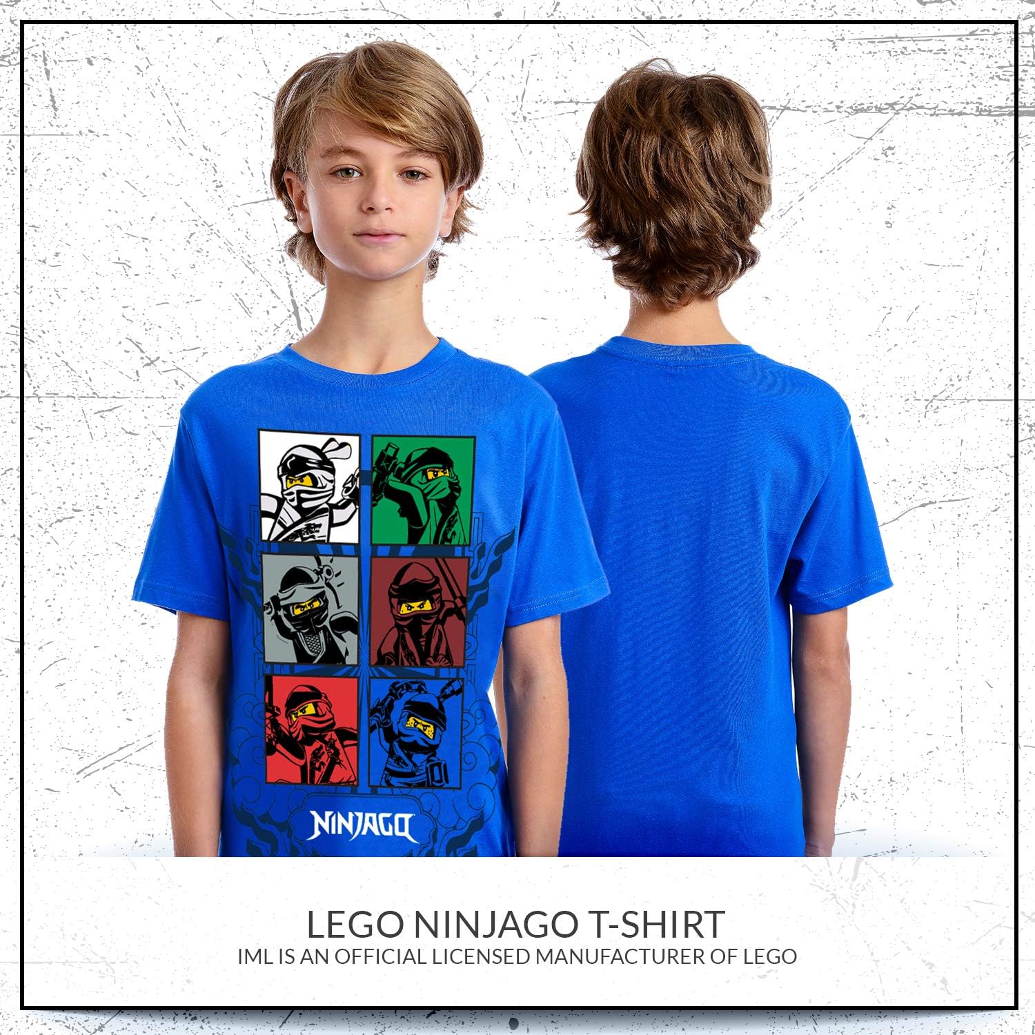 LEGO Boys' Round Neck Short Sleeve Lego Characters Graphic Design T-Shirt, Little Boys & Big Boys Tee: Clothing