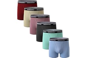 Boboking Boys Soft Viscose From Bamboo Boxers For Kids Comfortable Tagless Boy's Underwear - 6 Pack Boxer Shorts