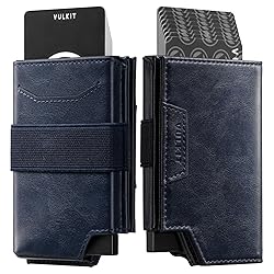 VULKIT Card Holder With Money Band, Minimalist