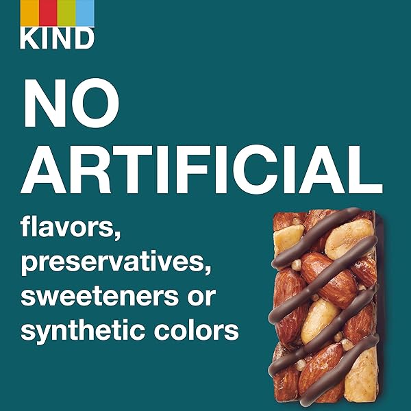 KIND MINI SNACK BARS, DARK CHOCOLATE NUTS & SEA SALT, GLUTEN FREE, LOW SUGAR, LOW CALORIE SNACKS, 10 COUNT
