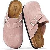 Project Cloud 100% Genuine Leather Kids Clogs with Natural Cork Footbed & Memory Foam Insole Arch Support - Non-Slip Clogs for Kids - Slippers Sandals for Boys & Girls Footwear