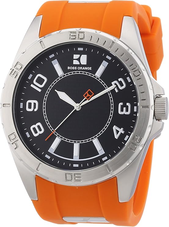 Boss Orange Rubber Strap 1512808 Mens Wrist Watch Amazon.co.uk Watches