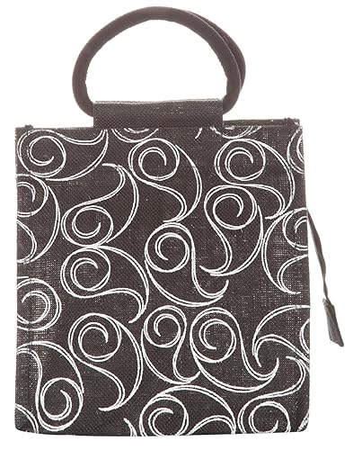 Jute Cottage Womens Tote Bag (Black) (RPC-3076-bag)