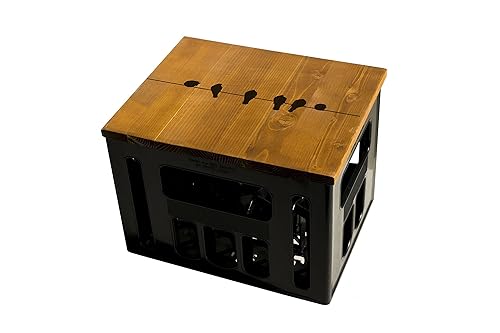 Geschenkidee Geburtstagsgeschenk Bierkastensitz Bierkistensitz Sitzauflage Bierkiste Bierkasten Sitz Hocker Holz Handmade Hip