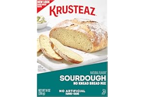 Krusteaz Sourdough Bread Mix, No Knead and Easy To Make, 14-ounce Boxes (Pack of 12)