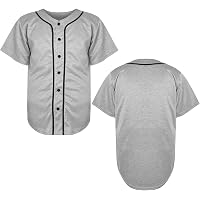 Camiseta De Béisbol Lisa En Blanco Con Botones Para Hombre, Camiseta Deportiva De Hip Hop, Hipster, S-3XL (blanco, 4XL