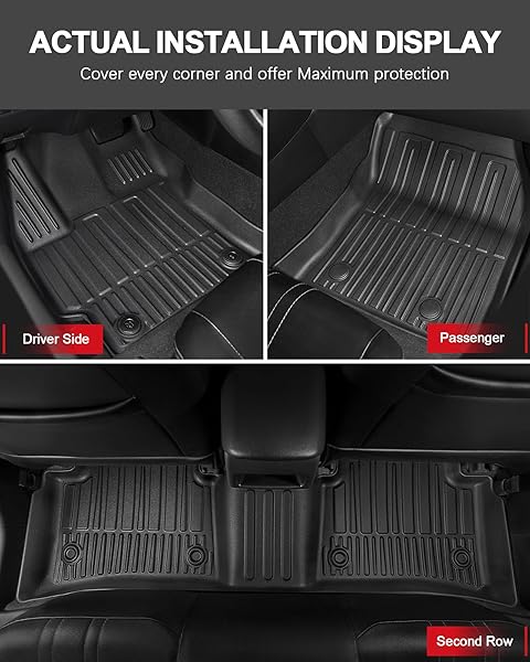 FOR TOYOTA COROLLA FLOOR MATS AND CARGO LINER 2020-2026 – ALL WEATHER FLOOR MATS AND TRUNK MAT FOR TOYOTA COROLLA/COROLLA HYBRID SEDAN (NOT FIT COROLLA CROSS/HATCHBACK) 2025 2024 2023 2022 2021 2020