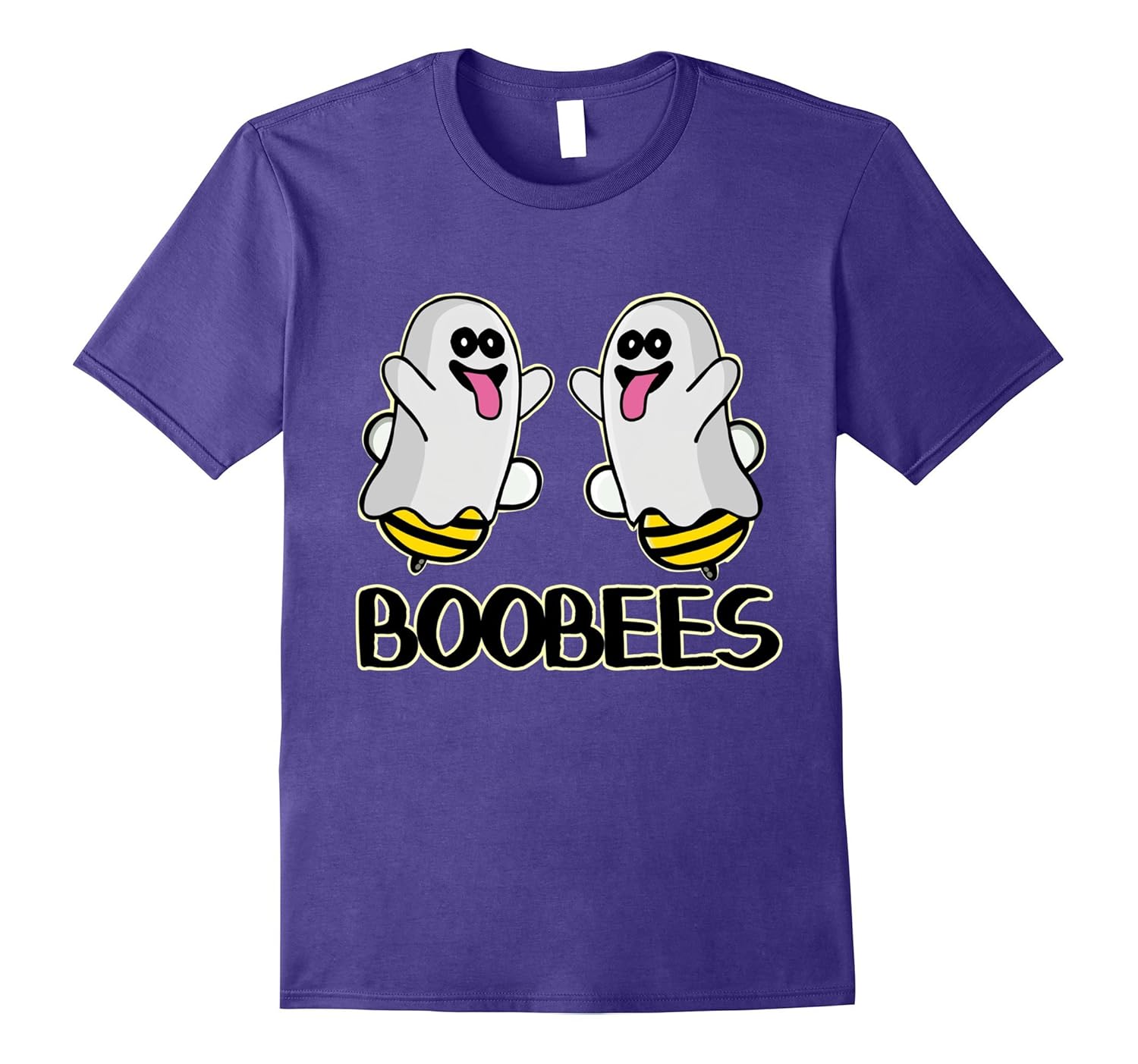 Boo Bees T-Shirt Halloween Ghost Funny Costume Tee-Rose