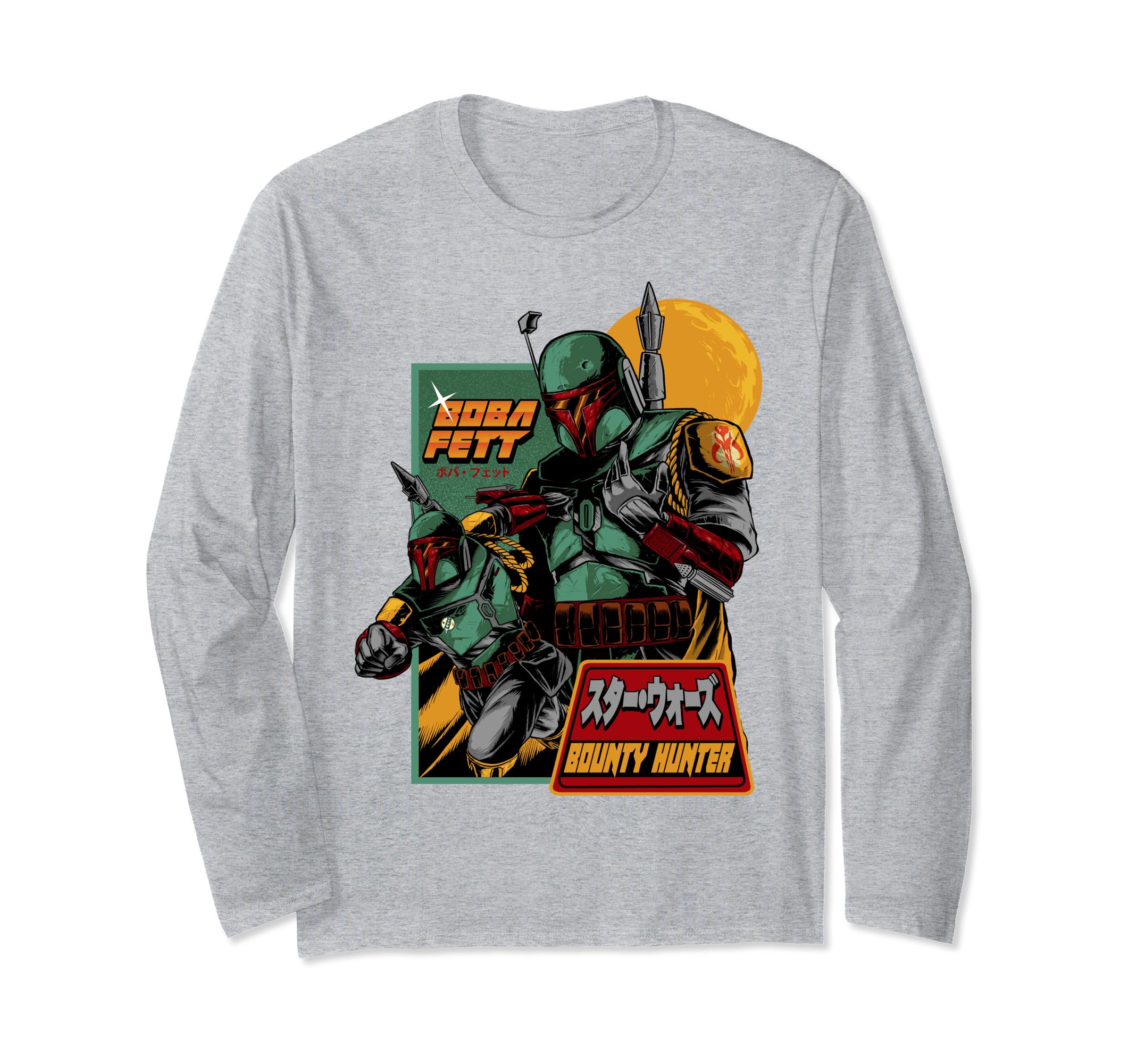 Star Wars Mandalorian Soldier Kanji Long Sleeve T-Shirt