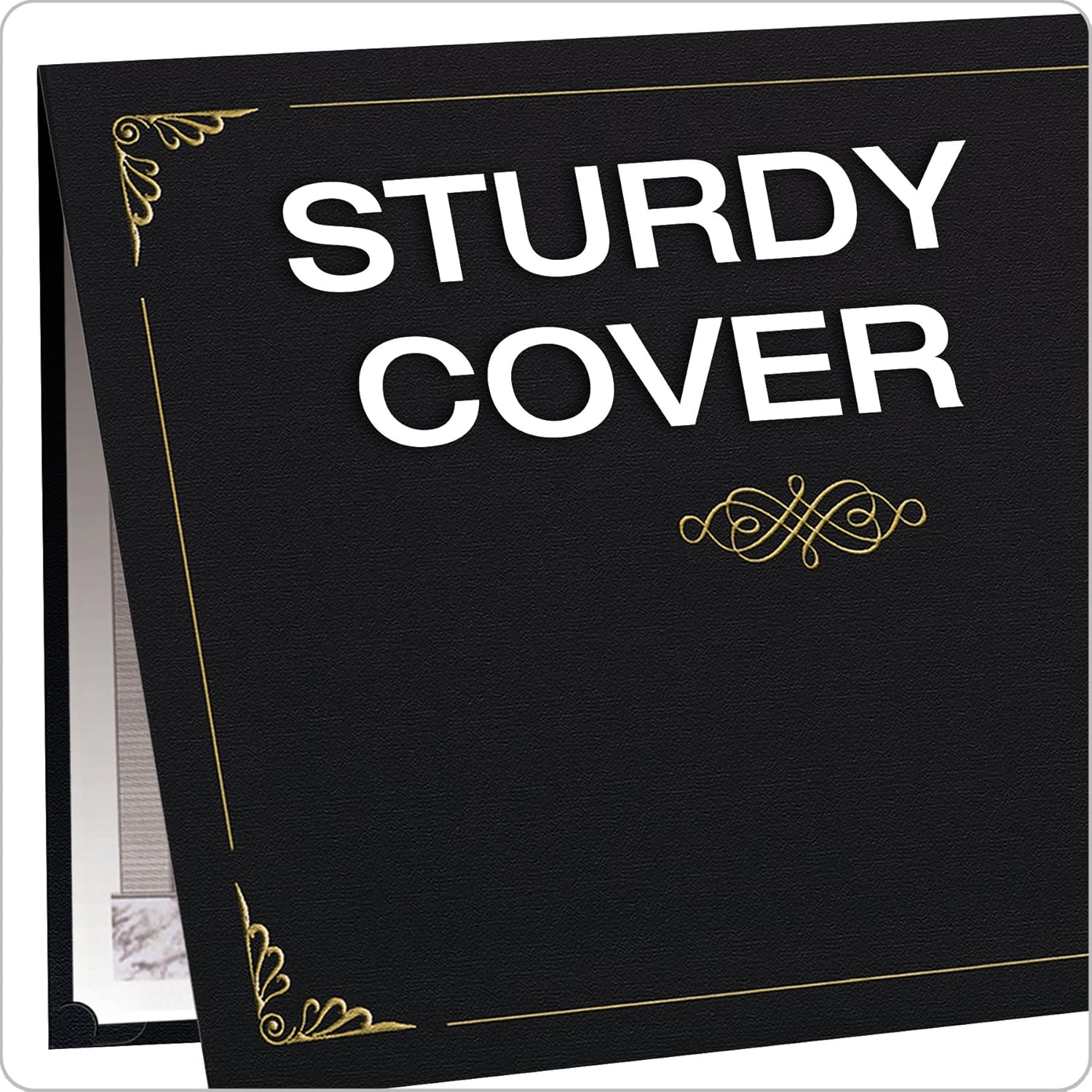 Oxford Certificate Holders, Black, Letter Size, 5 per Box (29900055BGD) : Certificate Covers : Office Products