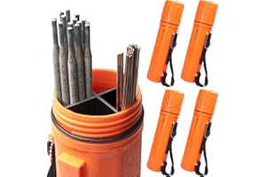 Vouyar Welding Electrode Storage Tube 4-Pack (3” x 14”) - Moisture Proof Welding Rod Container with Adjustable Shoulder Strap