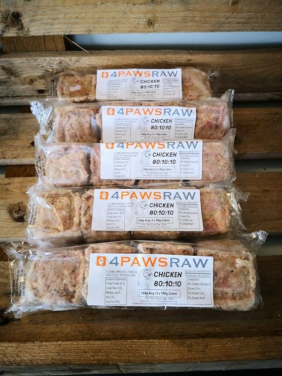 4PAWSRAW Premium Raw Dog Food Frozen Chicken Mince 15kg 560g packs