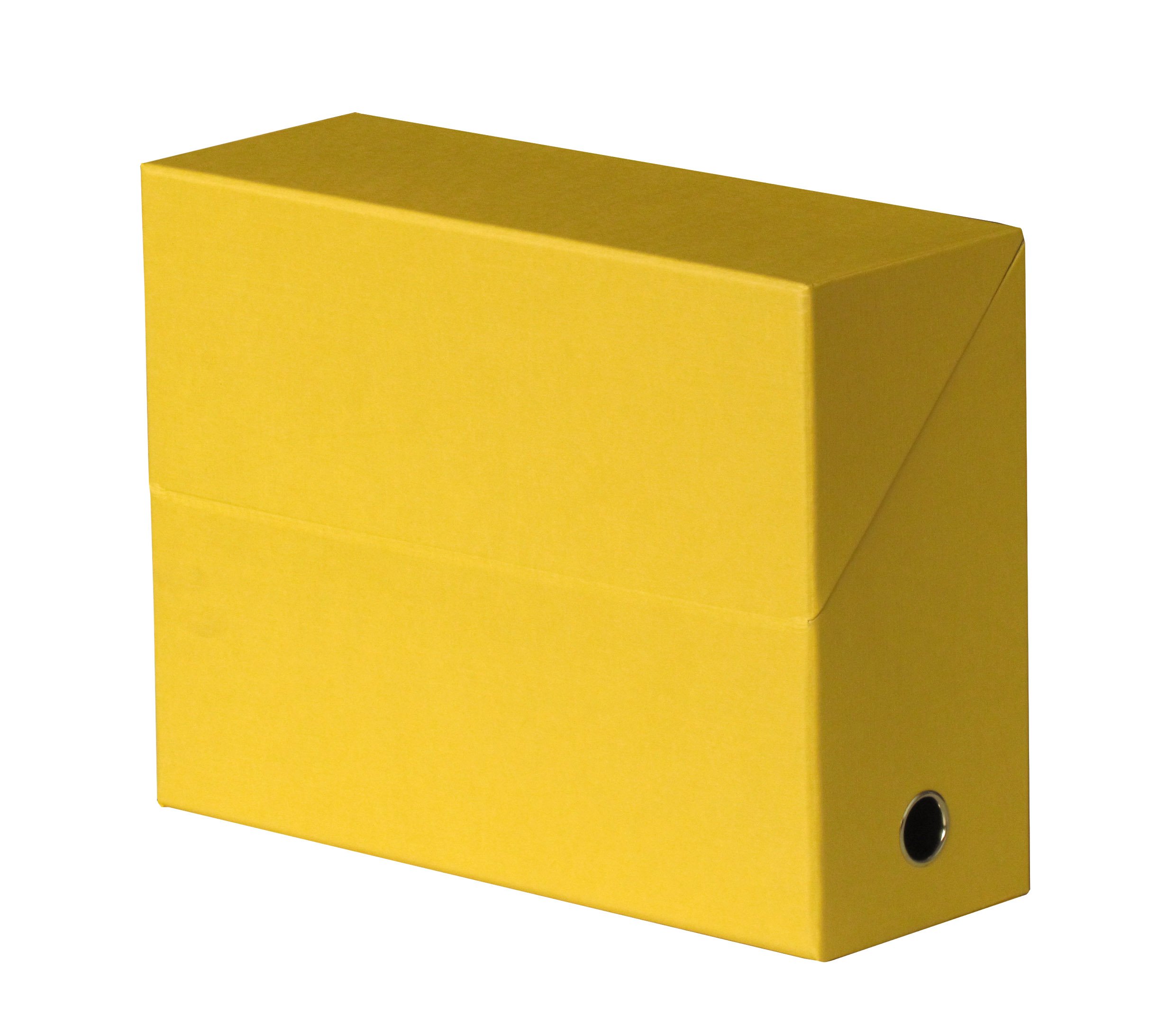 Fast 100725566 Transfer Box File, Spine 9cm Dos 9cm Yellow