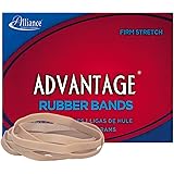 Alliance Rubber 26649 Advantage Rubber Bands Size #64, 1/4 lb Box Contains Approx. 80 Bands (3 1/2" x 1/4", Natural Crepe)