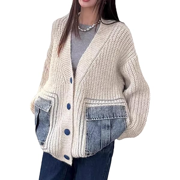 Shebote Women Print Graffiti Unique Cardigan Sweater Y2k Fake