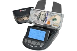 Cassida Professional Money Counting Scale Bill Counter (Till Tally), 1 Pack, Black