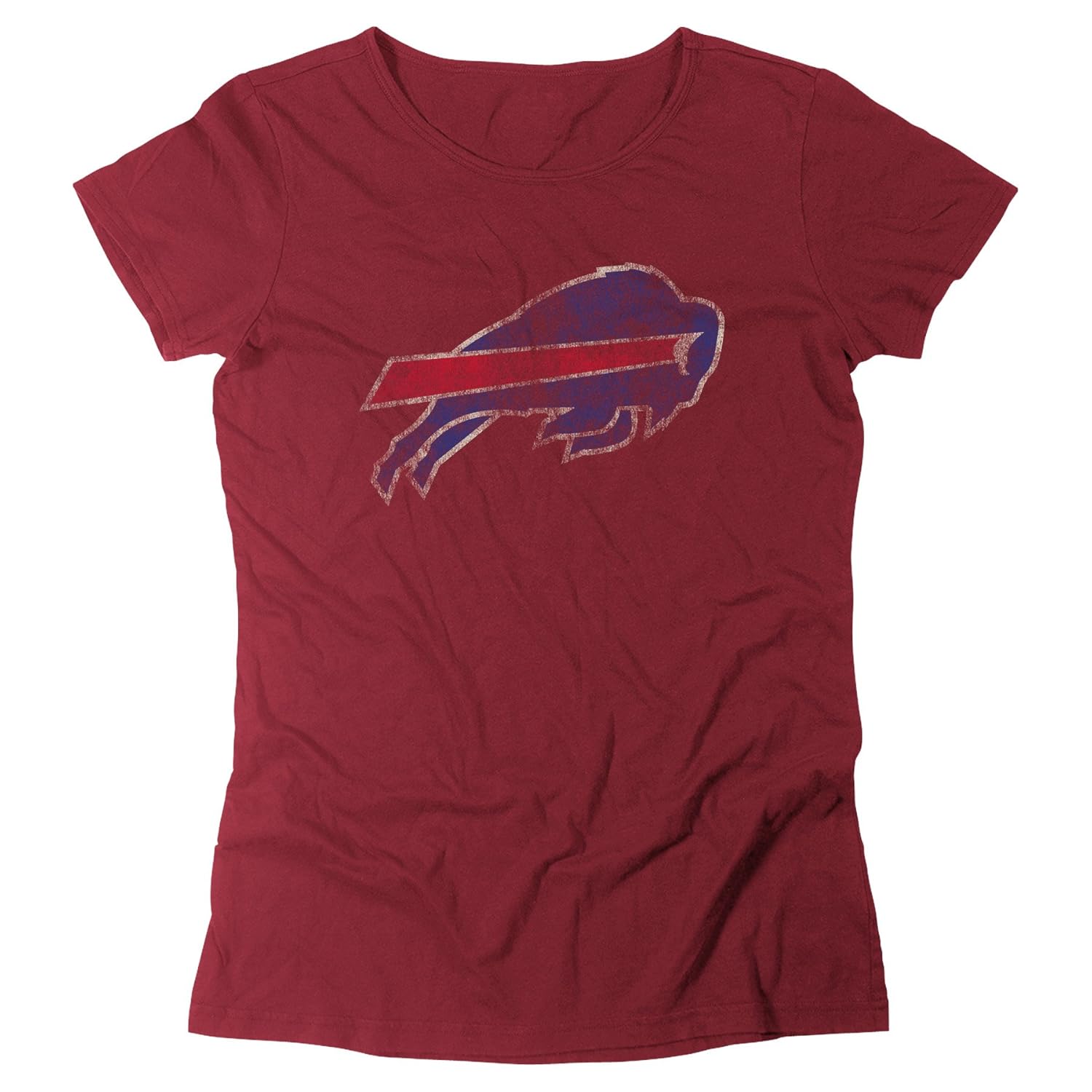 Buy NFL Women's Buffalo Bills Bigger Logo Retro Tee (Dark Grey