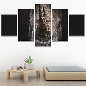 SIGNWIN 5 Panel Canvas Wall Art Modern Art...