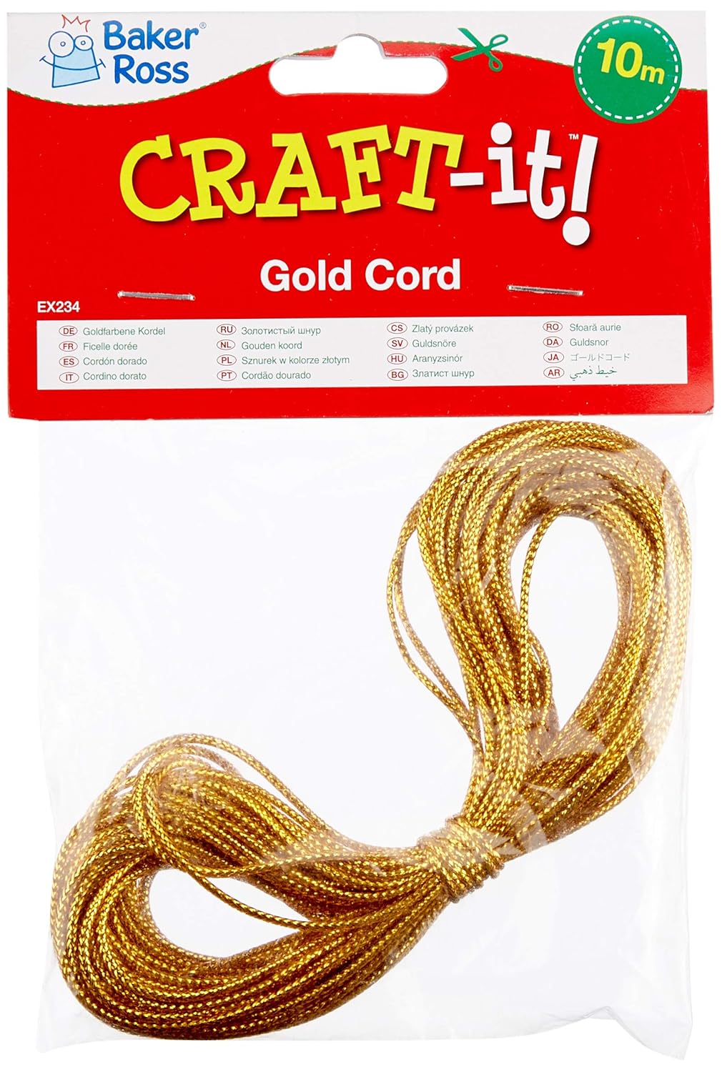Baker Ross Gold Hanging Cord