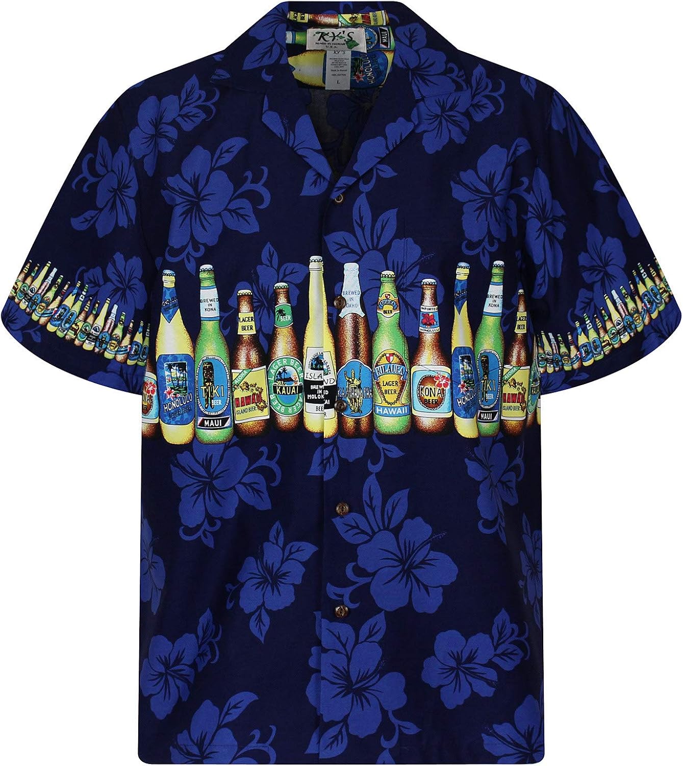 KY's Original Hawaiian Shirt for Men S 6XL ShortSleeve