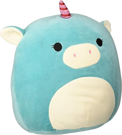 Squishmallow Kellytoy 13 Blue Unicorn Super Soft Squishy Plush