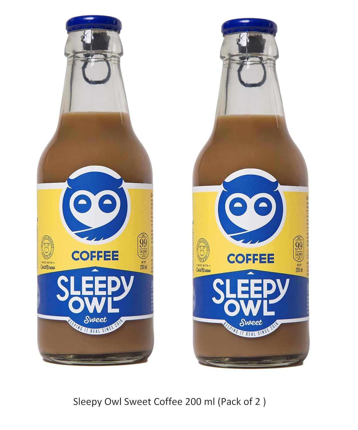 Sleepy Owl Cold Brew Coffee 200 ml Sweet ( Pack of 2 ) Amazon.in