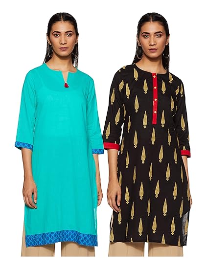 Women's Straight Kurti (Pack of 2)