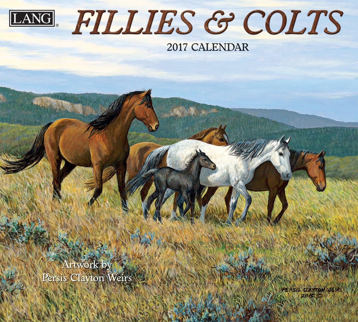 Lang 2017 Fillies & Colts Wall Calendar, 13.375 x 24 inches (17991001910)