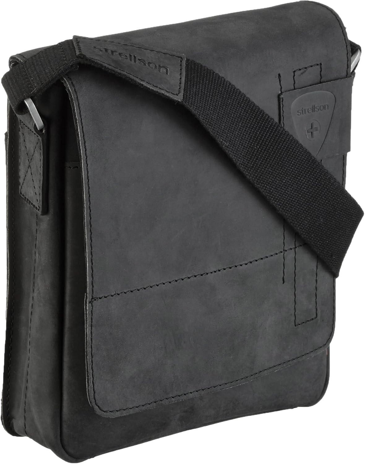 Strellson Richmond Messenger SV 4010001165 Men's Messenger Bag 20 x 23 x 6 cm, Schwarz (Black 900), 20x23x6 cm (B x H x T)